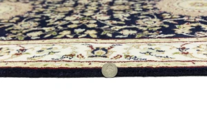 Blue Floral 3X10 Indo-Nain Oriental Runner Rug