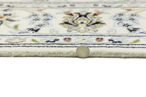 Cream Traditional Floral 6X9 Indo-Nain Oriental Rug