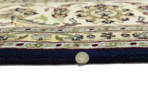 Blue Floral 9X12 Indo-Nain Oriental Rug