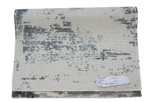 Gray Distressed 2X3 Banana Silk Modern Rug