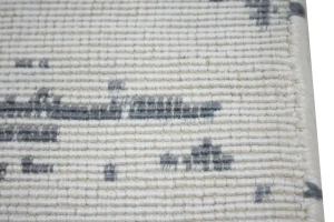 Gray Distressed 2X3 Banana Silk Modern Rug