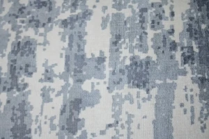 Gray Distressed 2X3 Banana Silk Modern Rug