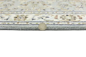 Light Blue Floral 3X8 Indo-Nain Oriental Runner Rug
