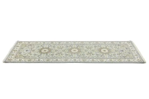 Light Blue Floral 3X8 Indo-Nain Oriental Runner Rug
