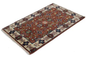 Rust Floral 2X3 Indo-Mahal Oriental Rug