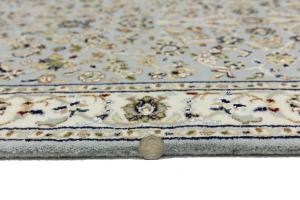 Light Blue Floral 3x10 Indo-Nain Oriental Runner Rug