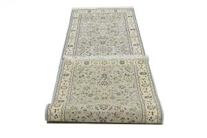 Light Blue Floral 3x10 Indo-Nain Oriental Runner Rug