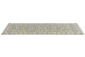 Light Blue Floral 3x10 Indo-Nain Oriental Runner Rug