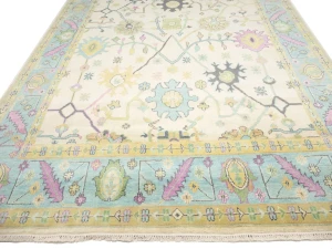 Colorfast Floral 9X15 Oushak Chobi Oriental Rug