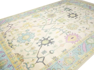 Colorfast Floral 9X15 Oushak Chobi Oriental Rug