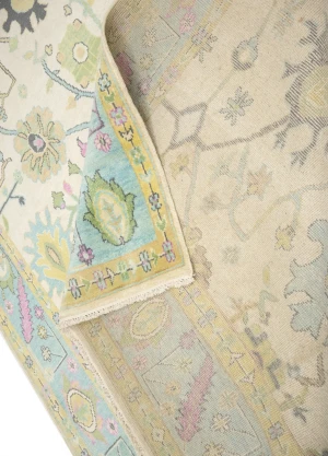 Colorfast Floral 9X15 Oushak Chobi Oriental Rug