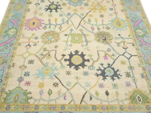 Colorfast Floral 9X15 Oushak Chobi Oriental Rug