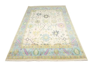 Colorfast Floral 9X15 Oushak Chobi Oriental Rug