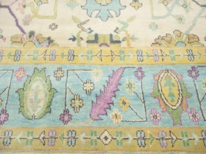 Colorfast Floral 9X15 Oushak Chobi Oriental Rug