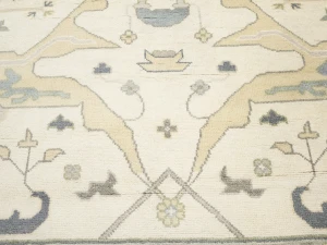 Muted Colors Floral 10X14 Oushak Chobi Oriental Rug