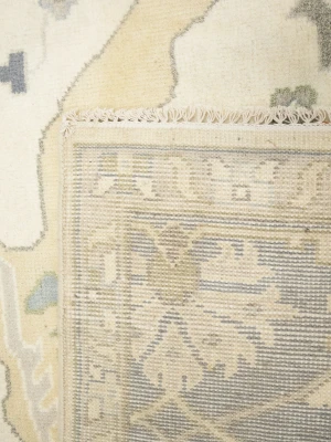 Muted Colors Floral 10X14 Oushak Chobi Oriental Rug
