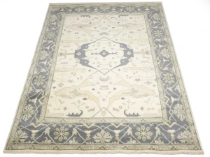 Muted Colors Floral 10X14 Oushak Chobi Oriental Rug