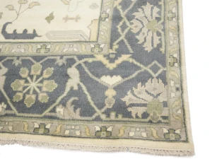 Muted Colors Floral 10X14 Oushak Chobi Oriental Rug