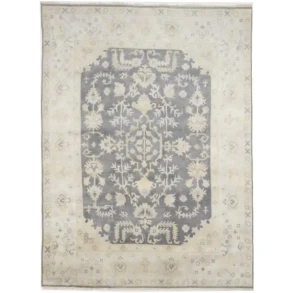 Muted Colors Floral 9X12 Oushak Chobi Oriental Rug