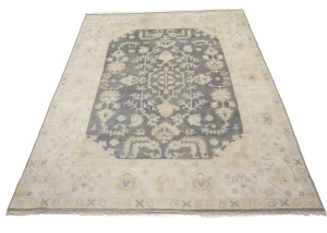 Muted Colors Floral 9X12 Oushak Chobi Oriental Rug