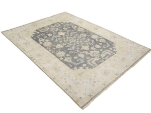 Muted Colors Floral 9X12 Oushak Chobi Oriental Rug