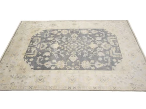 Muted Colors Floral 9X12 Oushak Chobi Oriental Rug