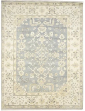 Muted Colors Floral 9X12 Oushak Chobi Oriental Rug