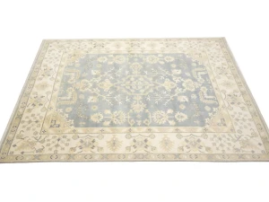 Muted Colors Floral 9X12 Oushak Chobi Oriental Rug