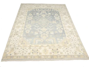 Muted Colors Floral 9X12 Oushak Chobi Oriental Rug