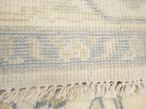 Muted Cream Floral Transitional 8X15 Oushak Oriental Rug