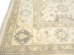 Muted Cream Floral Transitional 8X16 Oushak Oriental Rug