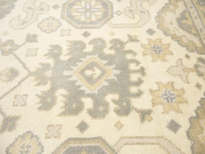 Muted Cream Floral Transitional 8X16 Oushak Oriental Rug