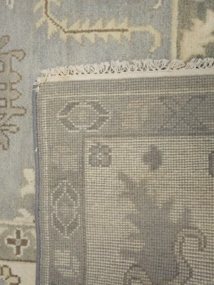 Muted Floral Colorfast 9X12 Oushak Chobi Oriental Rug