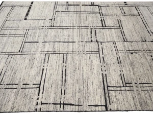 Cream Geometric 8X11 Modern Oriental Rug