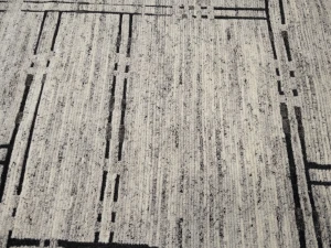 Cream Geometric 8X11 Modern Oriental Rug