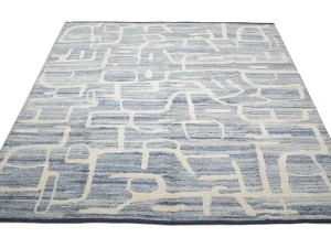 Blue Abstract 8X10 Modern Oriental Rug