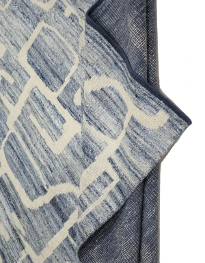 Blue Abstract 8X10 Modern Oriental Rug