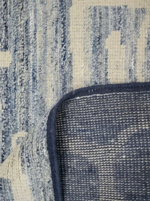 Blue Abstract 8X10 Modern Oriental Rug