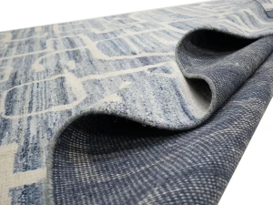 Blue Abstract 8X10 Modern Oriental Rug