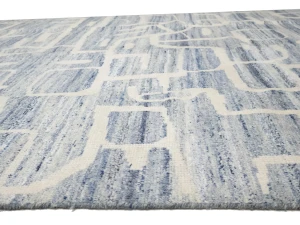 Blue Abstract 8X10 Modern Oriental Rug