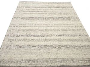 Beige Geometric 8X10 Modern Oriental Rug