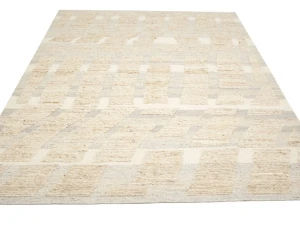 Cream Abstract 8X10 Modern Oriental Rug