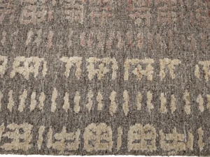 Brown Brodered 8X10 Modern Oriental Rug