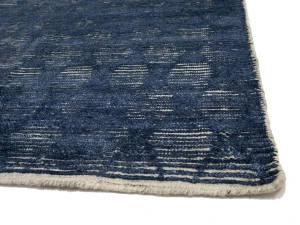 Dark Navy Geometric 8X10 Modern Oriental Rug