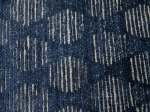 Dark Navy Geometric 8X10 Modern Oriental Rug