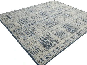 Cream Geometric 8X10 Modern Oriental Rug