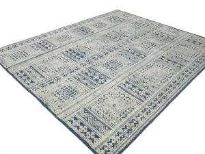 Cream Geometric 8X10 Modern Oriental Rug