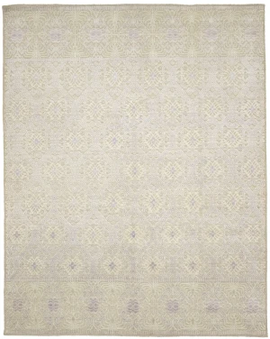 Beige Geometric 8X10 Modern Oriental Rug