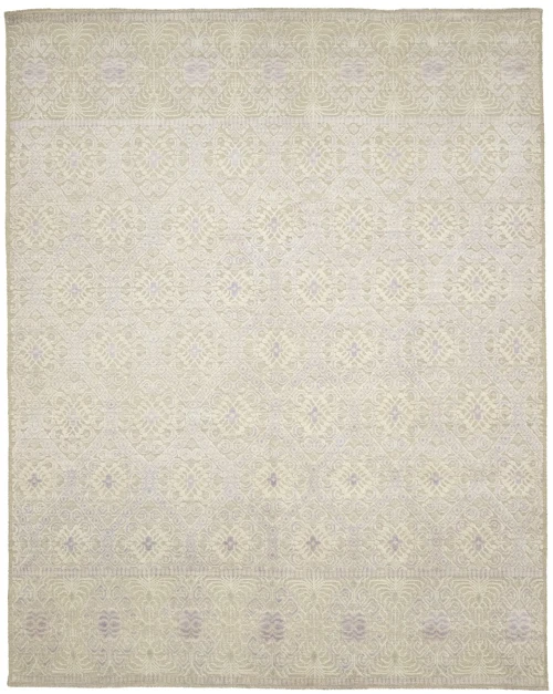Beige Geometric 8X10 Modern Oriental Rug