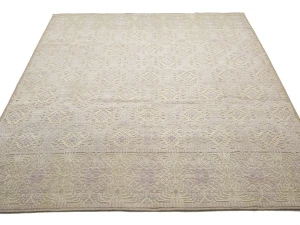 Beige Geometric 8X10 Modern Oriental Rug